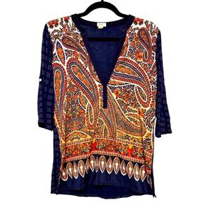 Anthropologie Tiny Eclectic Artisan Top Womens Small Boho Revival Indie Sleaze